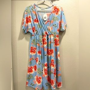 Maternity Dress Floral Size M Hotouch